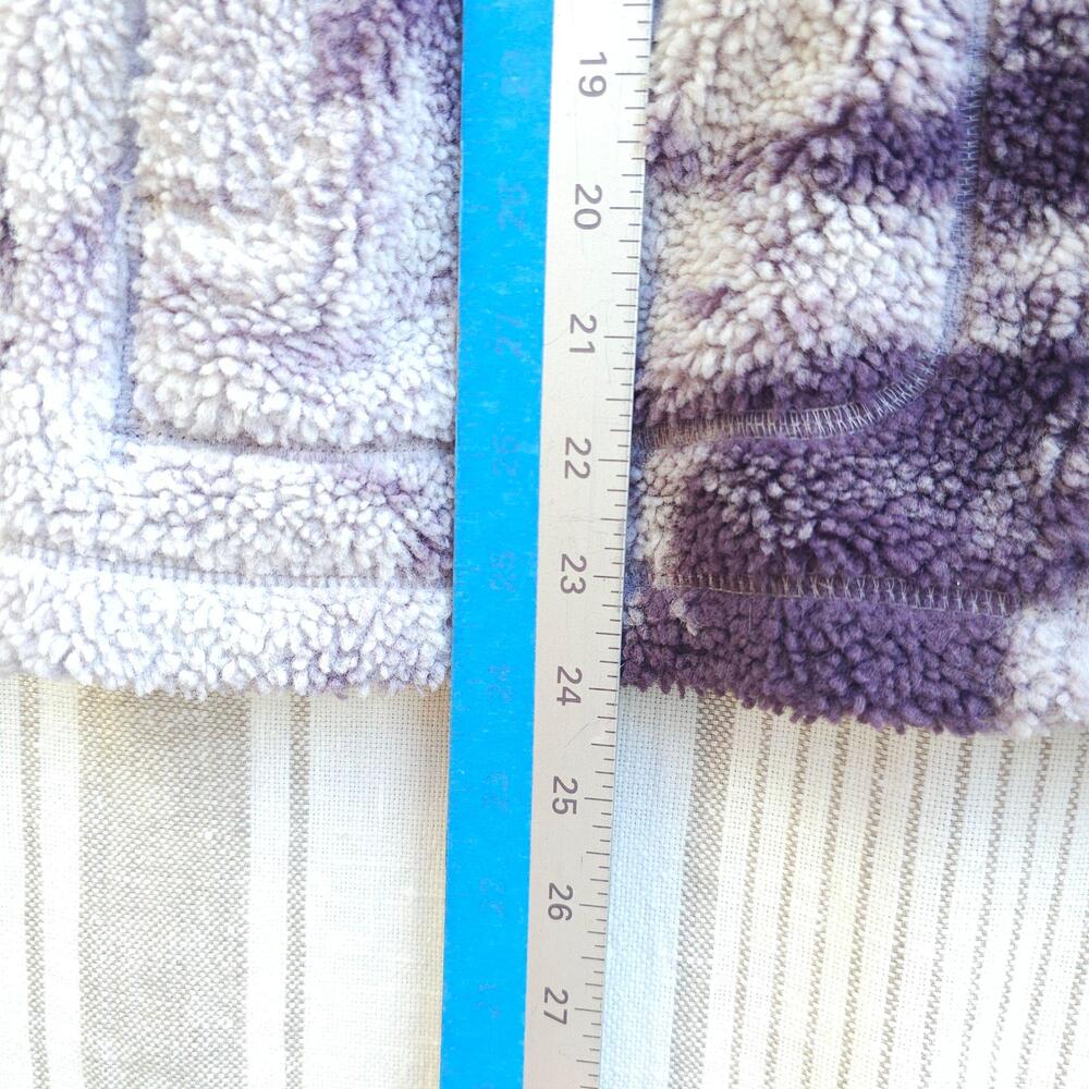 The North Face Ridge Jacket Womens XS Purple Sherpa Hooded Tie Dye Fleece Teddy - Picture 9 of 14